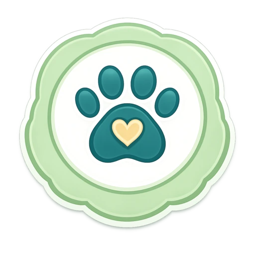 Paw print with a heart